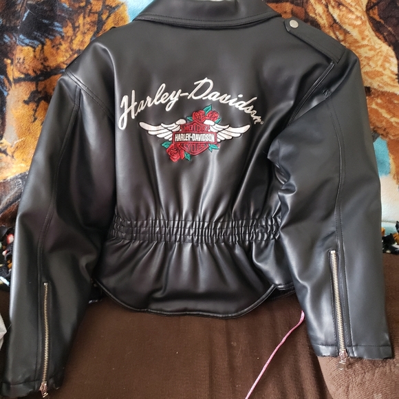 Harley woman leather jacket - Picture 2 of 2